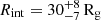 $ R_\mathrm{{int}} = 30_{-7}^{+8}\,\rm{R}_\mathrm{{g}} $