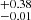 $ ^{+0.38}_{-0.01} $