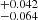 $ ^{+0.042}_{-0.064} $
