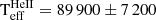 $ \mathrm{{T}_{eff}^{HeII}}=89\,900\pm 7\,200 $