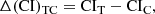 $$ \begin{aligned} \Delta (\mathrm{CI})_{\rm TC}=\mathrm{CI}_{\rm T} - \mathrm{CI}_{\rm C}, \end{aligned} $$