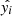 $ \hat{\mathit{y}_i} $