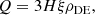 $$ \begin{aligned} Q = 3 H \xi \rho _{\rm DE}, \end{aligned} $$