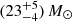 $ (23^{+5}_{-4})\,M_\odot $