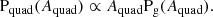 $$ \begin{aligned} \mathrm{P}_{\rm quad}(A_{\mathrm{quad} }) \propto A_{\mathrm{quad} } \mathrm{P}_{\rm g}(A_{\mathrm{quad} }). \end{aligned} $$