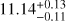 $\[11.14_{-0.11}^{+0.13}\]$