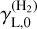 $\[\gamma_{\mathrm{L}, 0}^{\left(\mathrm{H}_2\right)}\]$