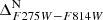 $ \Delta^{\mathrm{N}}_{F275W-F814W} $