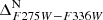 $ \Delta^{\mathrm{N}}_{F275W-F336W} $