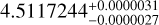 $4.5117244_{ - 0.0000027}^{ + 0.0000031}{\rm{d}}$