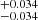 $ ^{+0.034}_{-0.034} $