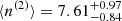 $ \langle n^{(2)}\rangle = 7.61^{+0.97}_{-0.84} $
