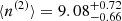 $ \langle n^{(2)}\rangle = 9.08^{+0.72}_{-0.66} $