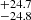 $ _{-24.8}^{+24.7} $