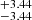 $ _{-3.44}^{+3.44} $