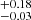 $ ^{+0.18}_{-0.03} $