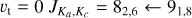 $\[v_{\mathrm{t}}=0 ~J_{K_a, K_c}=8_{2,6} \leftarrow 9_{1,8}\]$