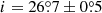 $ i=26{{\overset{\circ}{.}}}7\pm0{{\overset{\circ}{.}}}5 $