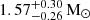 $ 1.57^{+0.30}_{-0.26} \, \mathrm{M_{\mathrm{\odot}}} $