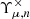 $ \Upsilon_{\mu,n}^{\times} $
