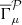 $ \overline{\Gamma}_\mu^{\mathcal{P}} $