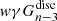 $ \mathit{w}\gamma G_{n-3}^{\mathrm{disc}} $