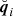 $ \breve{{\boldsymbol{q}}}_{i} $