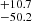 $ ^{+10.7}_{-50.2} $