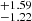 $ ^{+1.59}_{-1.22} $