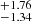 $ ^{+1.76}_{-1.34} $