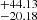 $ ^{+44.13}_{-20.18} $