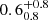 $ ~~~0.6^{+0.8}_{0.8} $