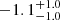 $ -1.1^{+1.0}_{-1.0} $