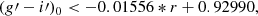 $$ \begin{aligned} (g\prime -i\prime )_0<-0.01556*r+0.92990, \end{aligned} $$