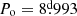 $ {P_{\mathrm{o}}=8{{\overset{\text{d}}{.}}}993} $