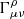 $ \Gamma^{\rho}_{\mu \nu} $