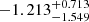 $ -1.213_{-1.549}^{+0.713} $
