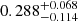 $ 0.288_{-0.114}^{+0.068} $