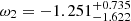$ \omega_2 = -1.251_{-1.622}^{+0.735} $