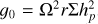 $\[g_0=\Omega^2 r \Sigma h_p^2\]$