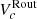 $ V_{c}^{\mathrm{Rout}} $