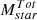 $ M_{star}^{Tot} $