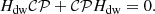 $$ \begin{aligned} H_{\rm dw}\mathcal{CP} +\mathcal{CP} H_{\rm dw}=0 . \end{aligned} $$