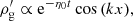 $$ \begin{aligned} \rho ^\prime _{\mathrm{g}}&\propto \mathrm{e} ^{-\eta _0 t}\cos {(kx)}, \end{aligned} $$