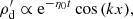 $$ \begin{aligned} \rho ^\prime _{\mathrm{d}}&\propto \mathrm{e} ^{-\eta _0 t}\cos {(kx)}, \end{aligned} $$