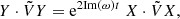$$ \begin{aligned} Y\cdot \tilde{V} Y = \mathrm{e} ^{2\mathrm{Im} (\omega )t} \; X\cdot \tilde{V}X, \end{aligned} $$