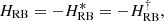 $$ \begin{aligned} H_{\rm RB} = -H_{\rm RB}^* = -H_{\rm RB}^\dagger , \end{aligned} $$