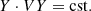 $$ \begin{aligned} Y\cdot V Y = \mathrm{cst} . \end{aligned} $$