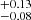 $ _{-0.08}^{+0.13} $