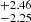 $ _{-2.25}^{+2.46} $